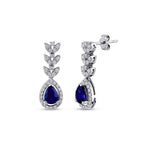 2.24 ct. Diamant Saphir Ohrringe