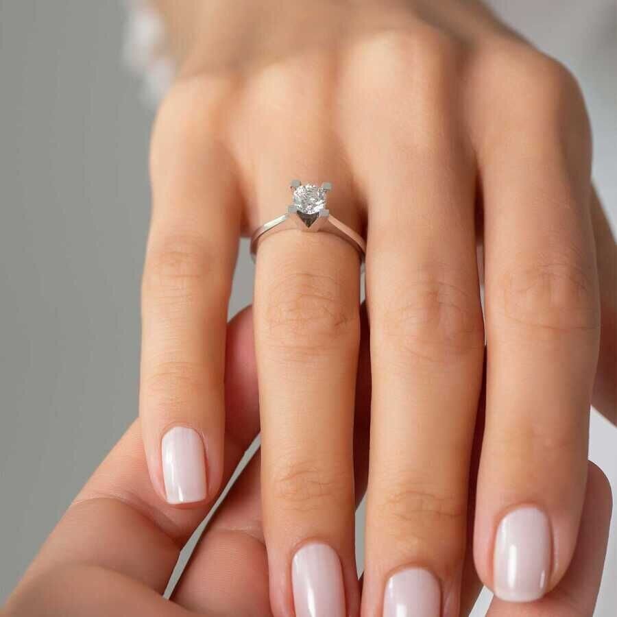 0.35 ct. Diamant Trend Rund Solitär Verlobungsring