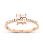 0.24 ct. Diamant Baguette Ring