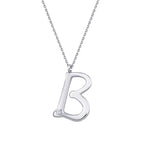 0.02 ct. Diamant B-Buchstabe Halskette