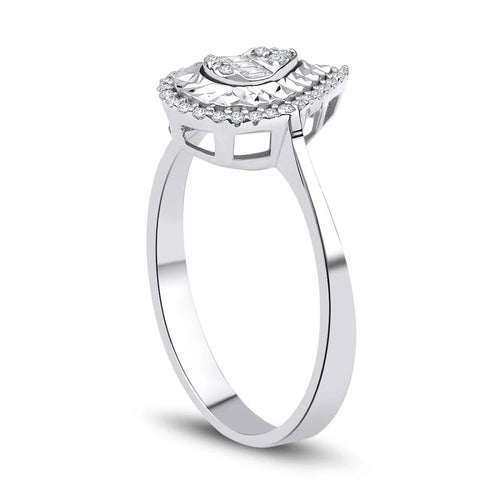 0.11 ct. Diamant Baguette Ring
