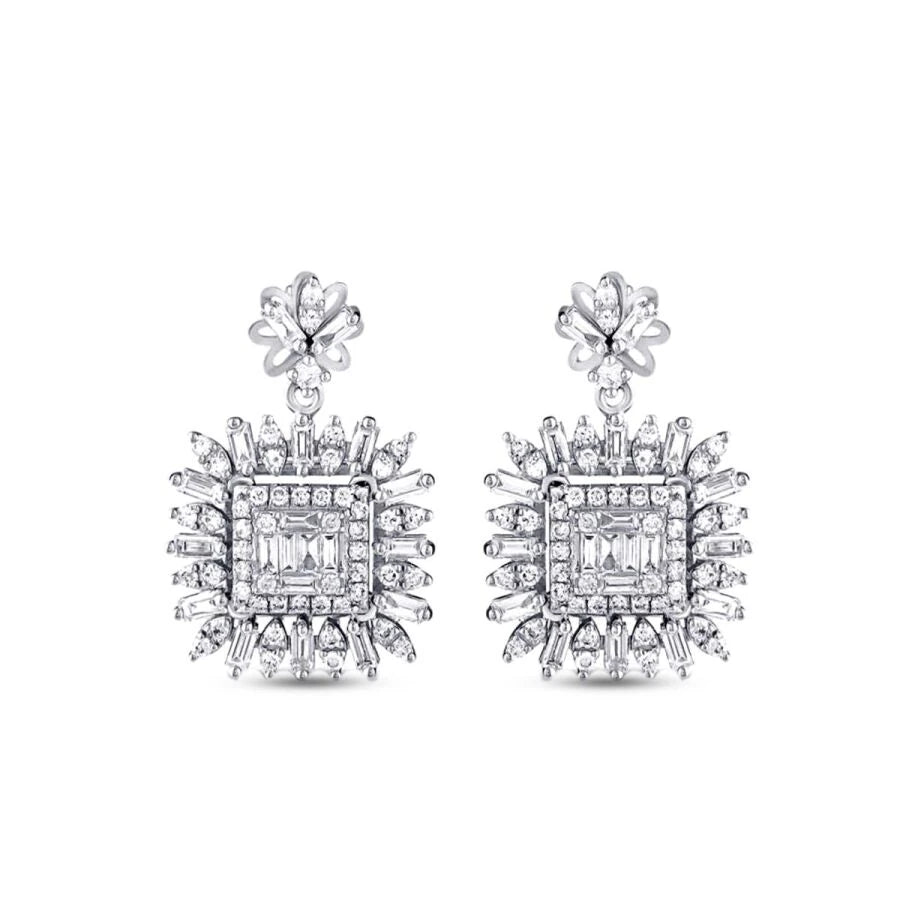 1.20 ct. Diamant Baguette Ohrringe