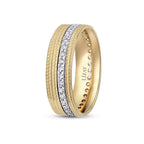 Gold Gemusterter Ehering