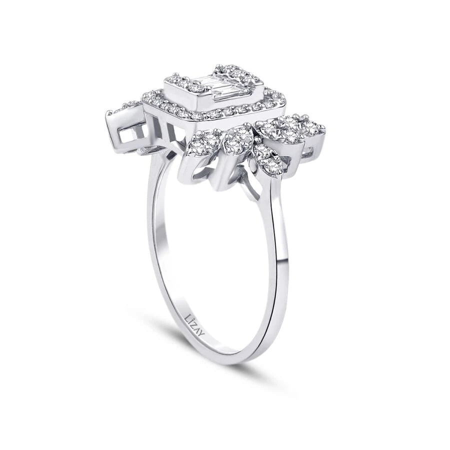 0.58 ct. Diamant Baguette Ring