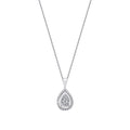 0.17 ct. Diamant Baguette Halskette