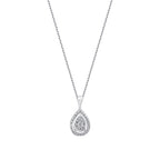 0.17 ct. Diamant Baguette Halskette