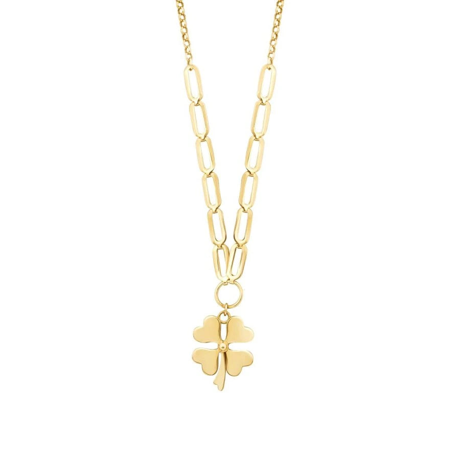 Gold Ketten Clover Halskette