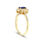 0.69 ct. Diamant Saphir Ring