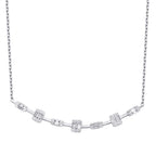 0.33 ct. Diamant Baguette Halskette