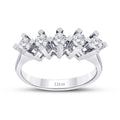 0.57 ct. Diamant Fünf-Stein Ring