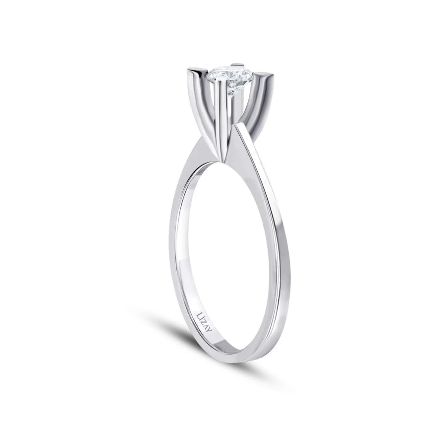 0.30 ct. Diamant Rund Solitär Verlobungsring