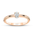 0.20 ct. Diamant Ovale Solitär Verlobungsring