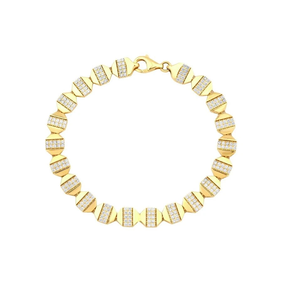 Gold Hexagon Armband