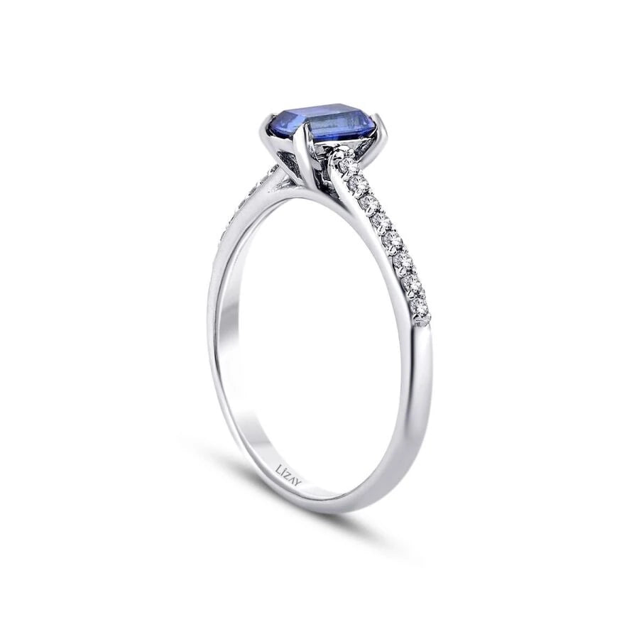0.84 ct. Diamant Saphir Ring