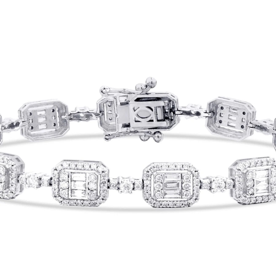 2.94 ct. Diamant Baguette Armband