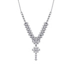 0.69 ct. Diamant Baguette Halskette