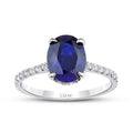 2.56 ct. Diamant Saphir Ring