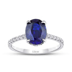 2.56 ct. Diamant Saphir Ring