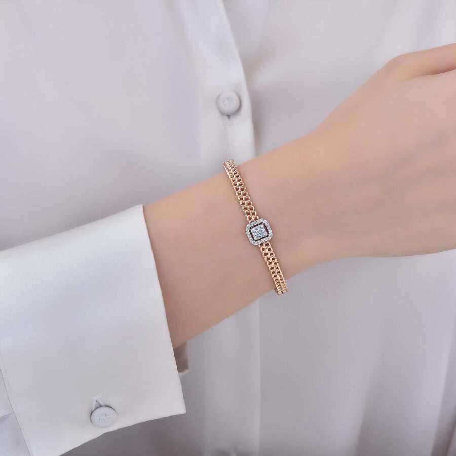 0.34 ct. Diamant Baguette Armband