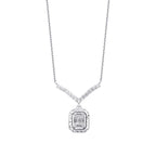 0.23 ct. Diamant Baguette Trend Halskette