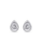 0.21 ct. Diamant Baguette Tropfen Ohrringe