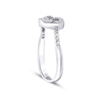 0.26 ct. Diamant Baguette Herz Ring
