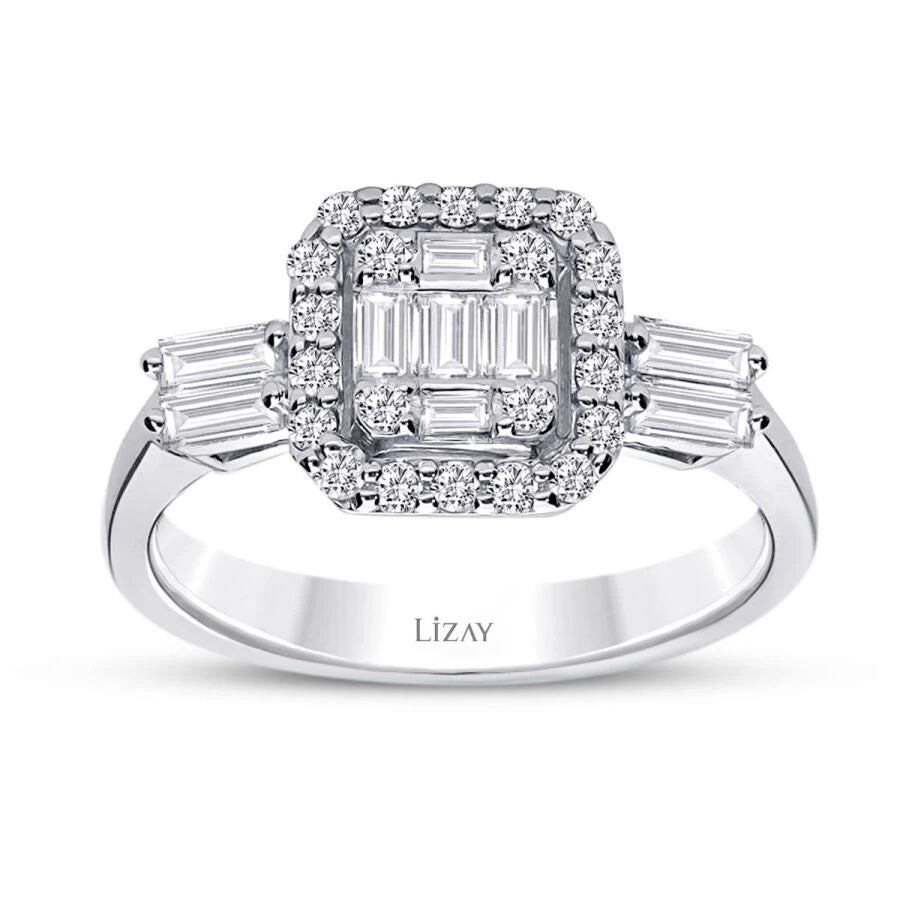0.58 ct. Diamant Baguette Ring