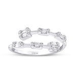 0.81 Karat Diamant Baguette Set