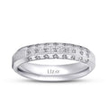 Klassischer Gold Pave Ehering