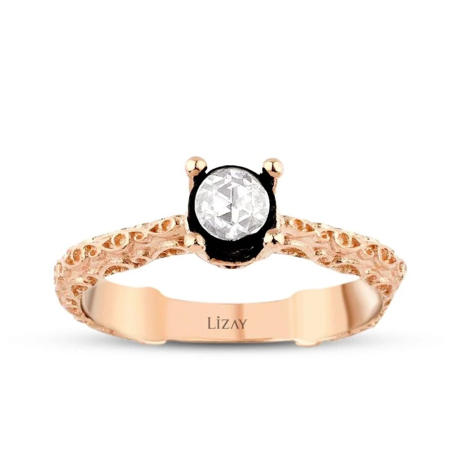 0.15 ct. Diamant Rund Solitär Verlobungsring