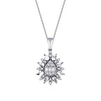 0.19 ct. Diamant Baguette Halskette
