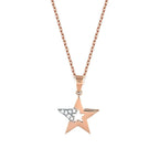 0.03 ct. Diamant Trend Stern Halskette