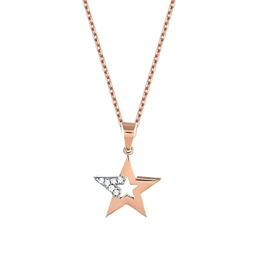 0.03 ct. Diamant Trend Stern Halskette