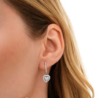 0.58 ct. Diamant Herz Ohrringe