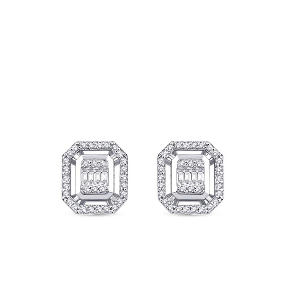 0.26 ct. Diamant Baguette Ohrringe