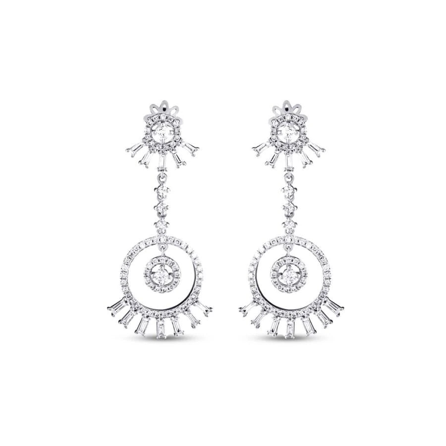 1.44 ct. Diamant Baguette Ohrringe