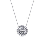 0.48 ct. Diamant Baguette Halskette