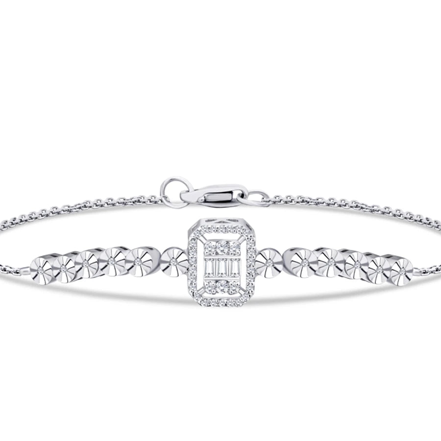 0.17 ct. Diamant Baguette Armband