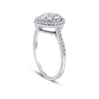 0.25 ct. Diamant Tropfen Ring