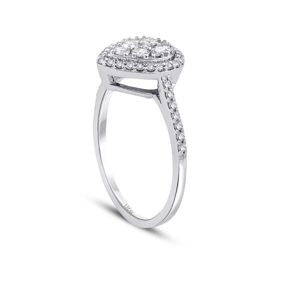 0.25 ct. Diamant Tropfen Ring