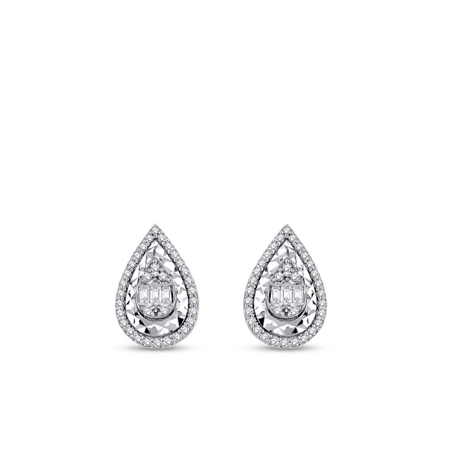 0.23 ct. Diamant Baguette Ohrringe
