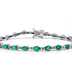 4.88 ct. Diamant Smaragd Armband