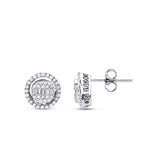0.55 ct. Diamant Baguette Ohrringe