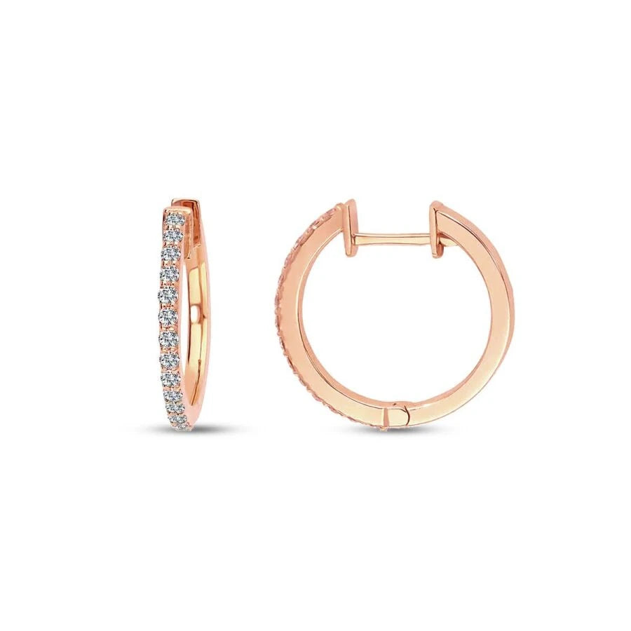 0.37 ct. Diamant Creolen Ohrringe