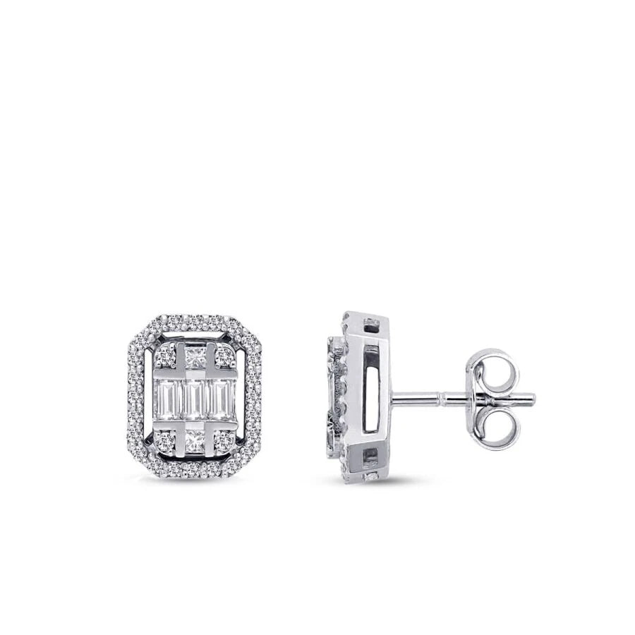 0.38 ct. Diamant Baguette Ohrringe