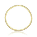 Gold Halskette mit Steinmuster