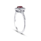 0.41 ct. Diamant Rubin Ring