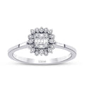 0.12 ct. Diamant Baguette Ring
