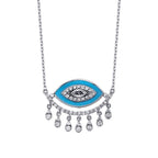 0.51 ct. Diamant Türkis-Auge Halskette