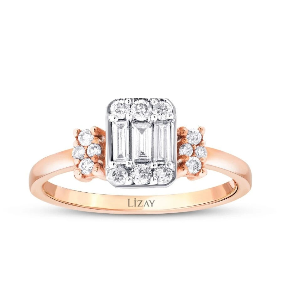 0.38 ct. Diamant Baguette Ring